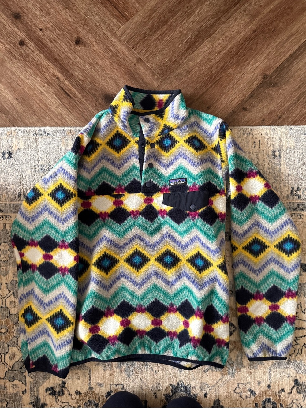 Patagonia Multicolor Chevron Fleece Pullover